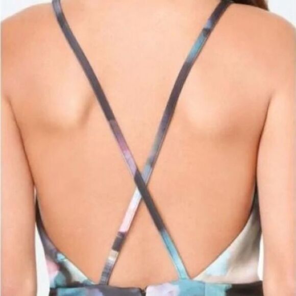 Bebe Plunge Mini Cocktail Dress - Picture 3 of 10